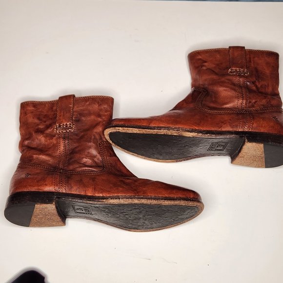 Frye Anna Shortie, size 9, excellent condition, cognac leather - Picture 1 of 10